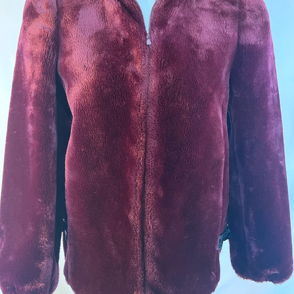 Vtg Sasson Juniors Sz 9 Full Zip Faux Fur Coat - Picture 8 of 16